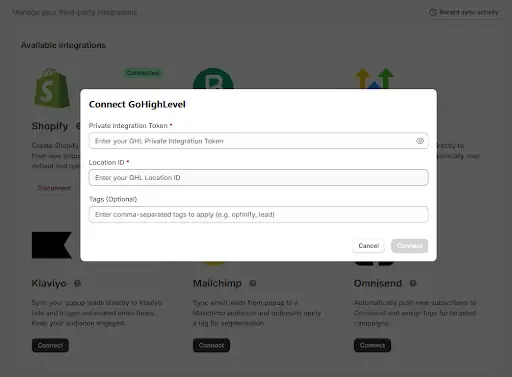 Connect GHL